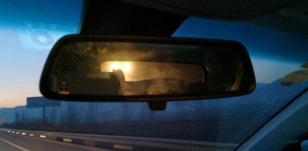 rear view mirror with glare