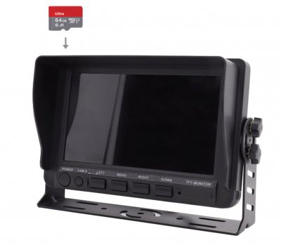 Digital video recorders with monitor for vehicles